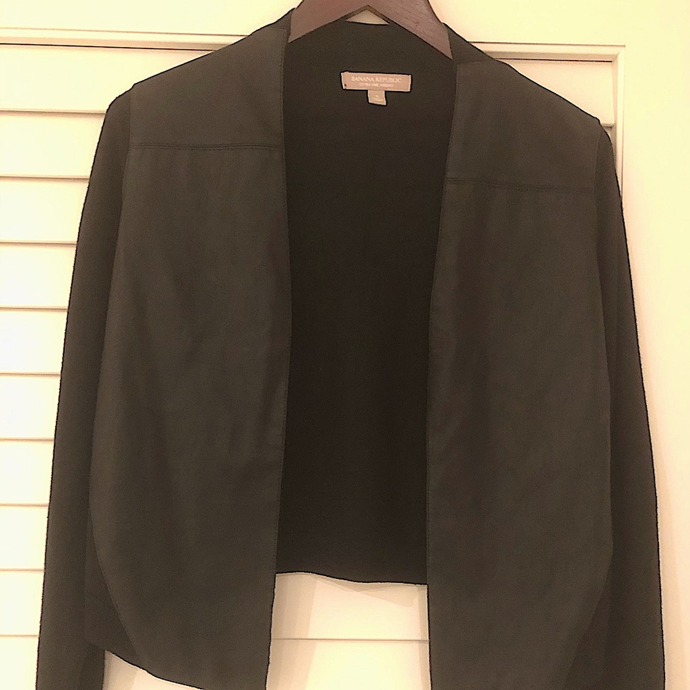 Banana Republic leather cardigan jacket All Saints